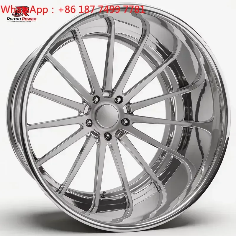 Luxury Multi Spoke Chrome Car Wheel Rim Deep Dish Concave Aluminum Alloy Rim Custom Logo 20-26 Inch OEM Factory Wholesale