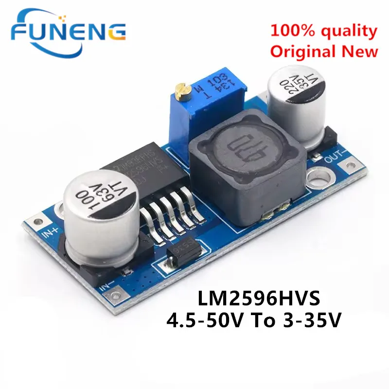 5PCS LM2596HVS LM2596 HV LM2596HV DC-DC Adjustable Step Down Buck Converter Power Module 4.5-50V To 3-35V Urrent limiting