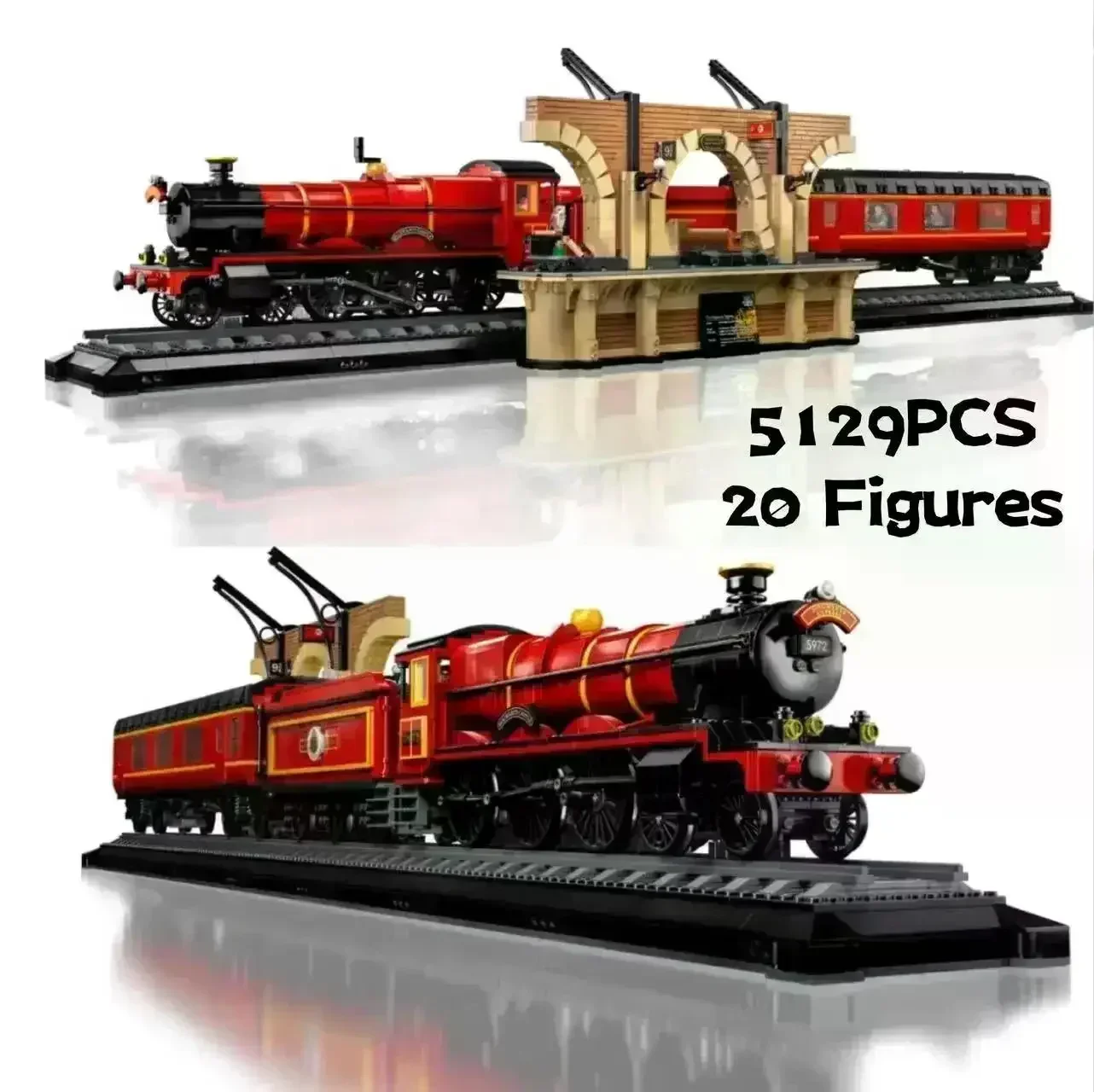 Collector's Edition 76405 118CM Hogiwartsed Express Train Building Set Bricks with Minifigis Toys For Adults Gift 5129Pieces