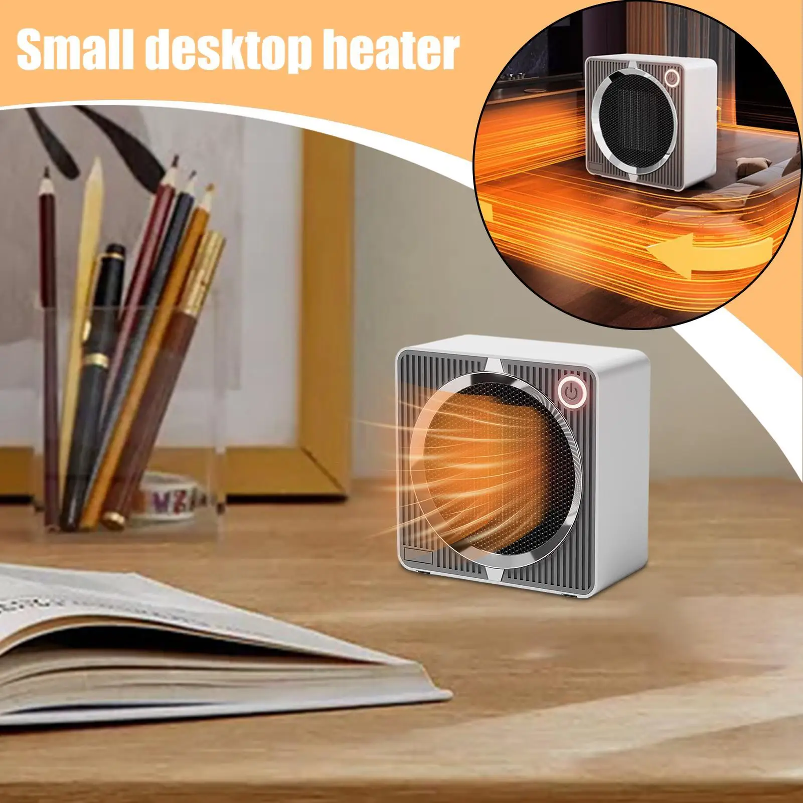 

Heater For Office Fast Heating Device With Tip-Over Protection Mini Heater For Office Desk For Winter Cold Weather Indoor