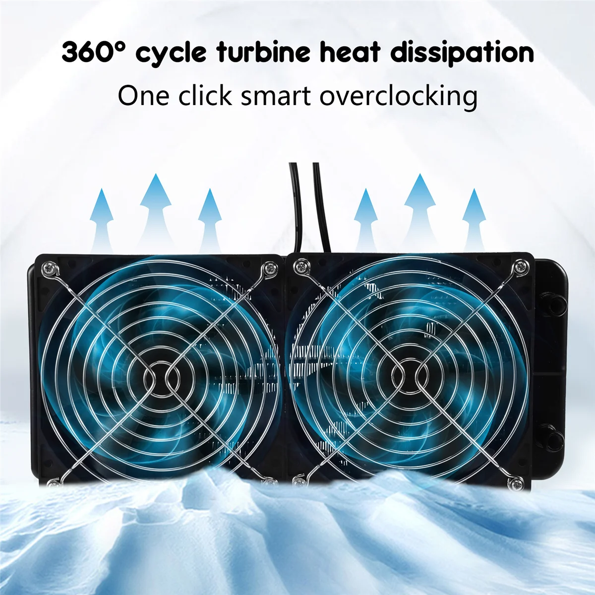 الألومنيوم 240 مللي متر 10 أنابيب تبريد المياه صف تبريد مبادل حراري المبرد مع مروحة لوحدة المعالجة المركزية PC نظام تبريد المياه HOT