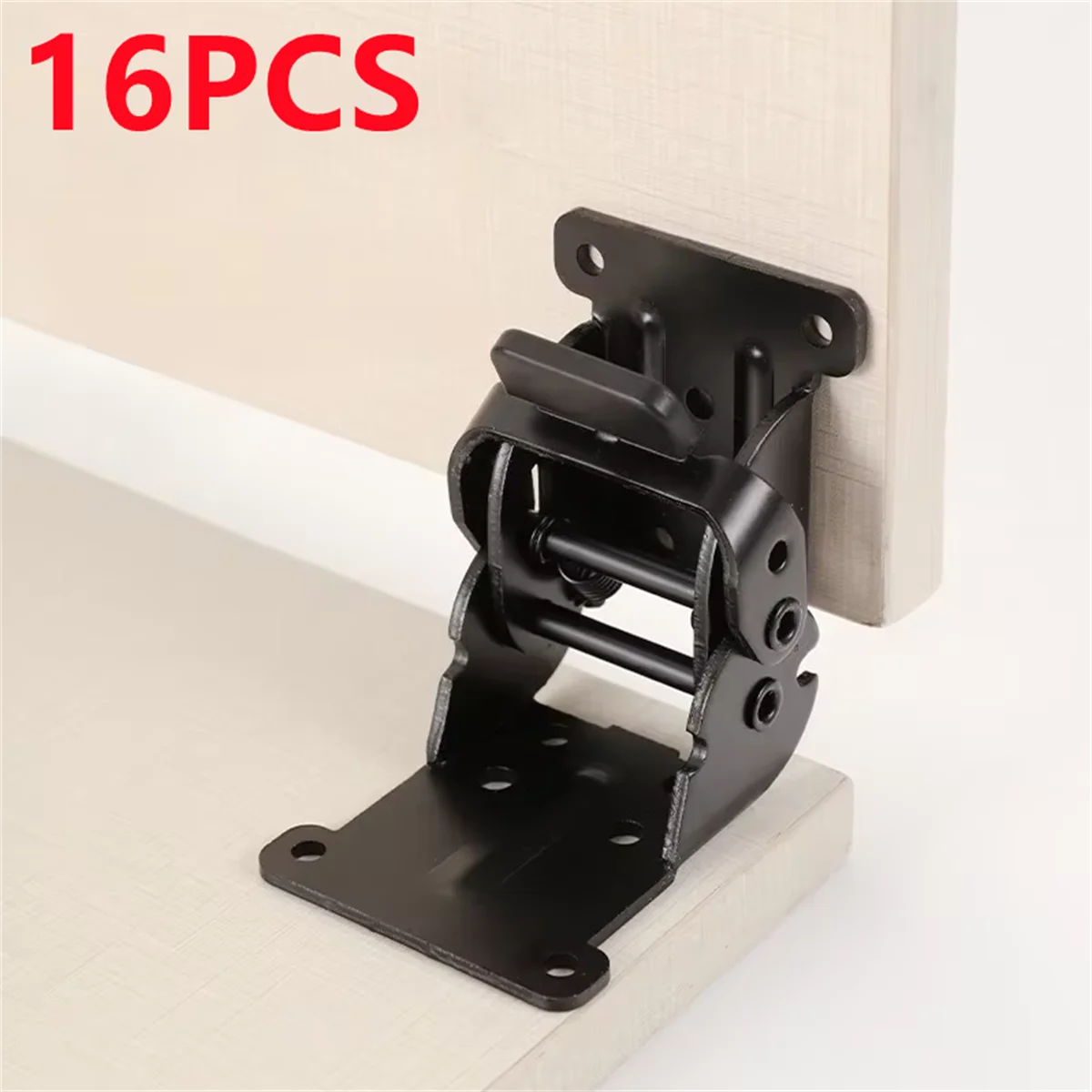

8/16Pcs Foldable Bracket Folding Locking Hinge Lock Extension Support Bracket Self-Lock Hinge with Screws for Table Bed Leg Feet