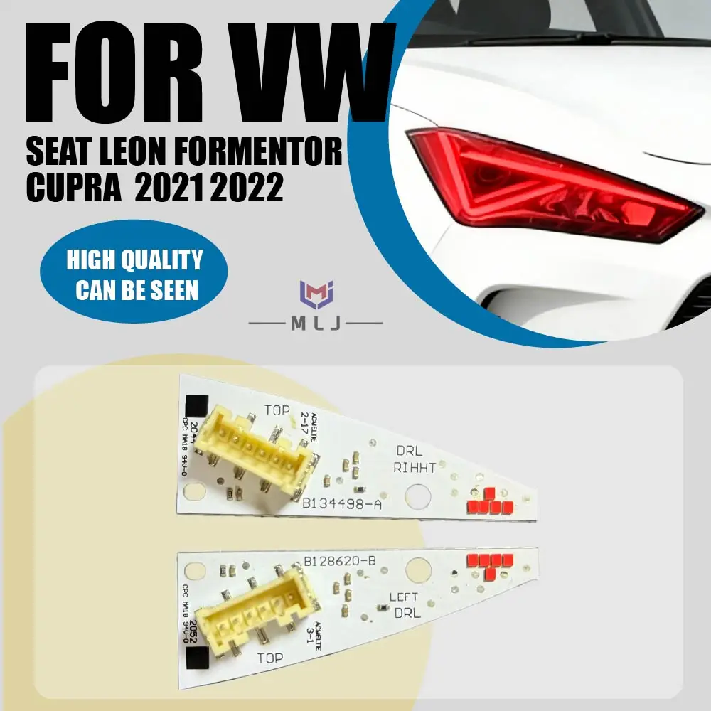 

FOR Seat Leon Formentor Cupra 2021-2022 Car Headlight LED Chip 5FJ941475 5FJ941476 Module LED Board DRL Red Car Accessories