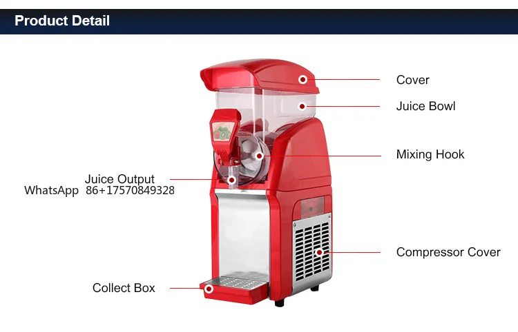 Machine à glace pilée et à boissons glacées pour restaurants et commerces alimentaires