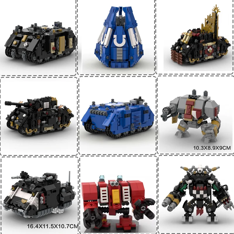 

Creative Tank Battle Robot Model Building Blocks Sets Warrior Armor Mech Assembled MOC Bricks DIY Toys Collection Gifts for Boys