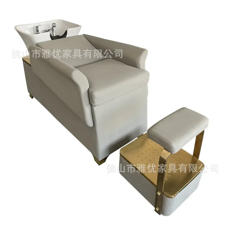 Factory direct sales shampoo bed barber shop hair salon special semi-reclining beauty salon hair salon shop flush shampoo bed