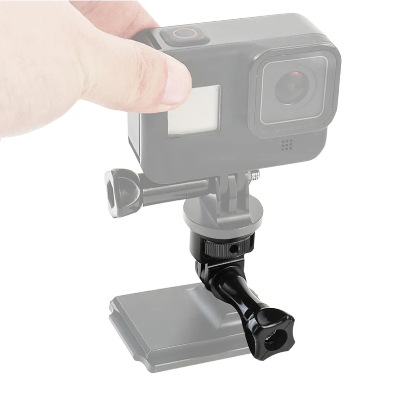 Universal 1/4 Screw Converter Mount Mini Tripod Adapter 360 Swivel W M5 Thumb Screw for Gopro Insta360 X4 X3 DJI Action Camera