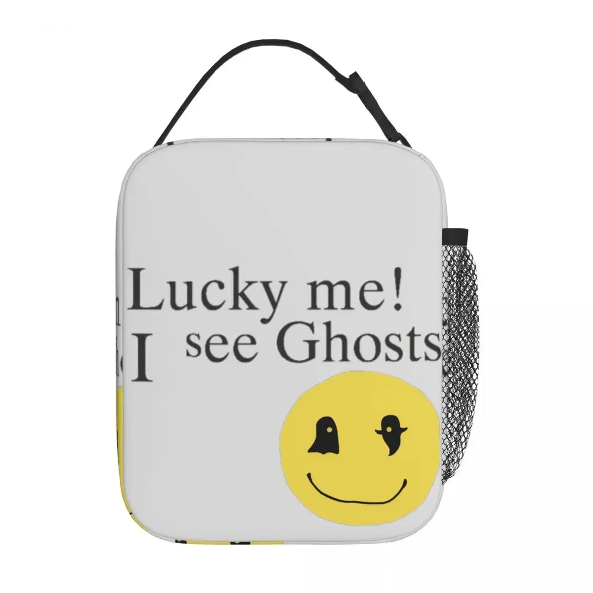 Insulated Lunch Box Lucky Me I See Ghosts Merch  Food Box Harajuku Thermal Cooler Lunch Box For Picnic