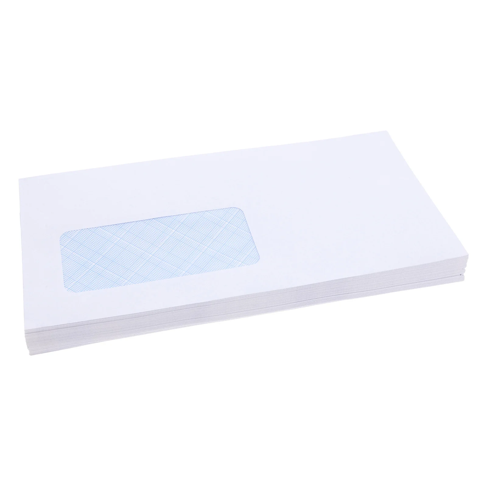 50pcs Envelopes White With Left Window For Checks Invitations Document Storage Mailing