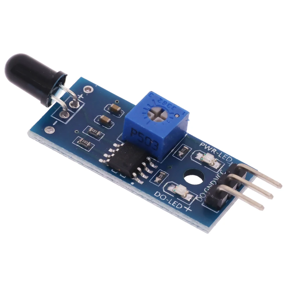 DC 3.3V-5V Infrared 3 Wire Flame Detection Sensor Module IR Flame Sensor Module Detector Smartsense For Arduino