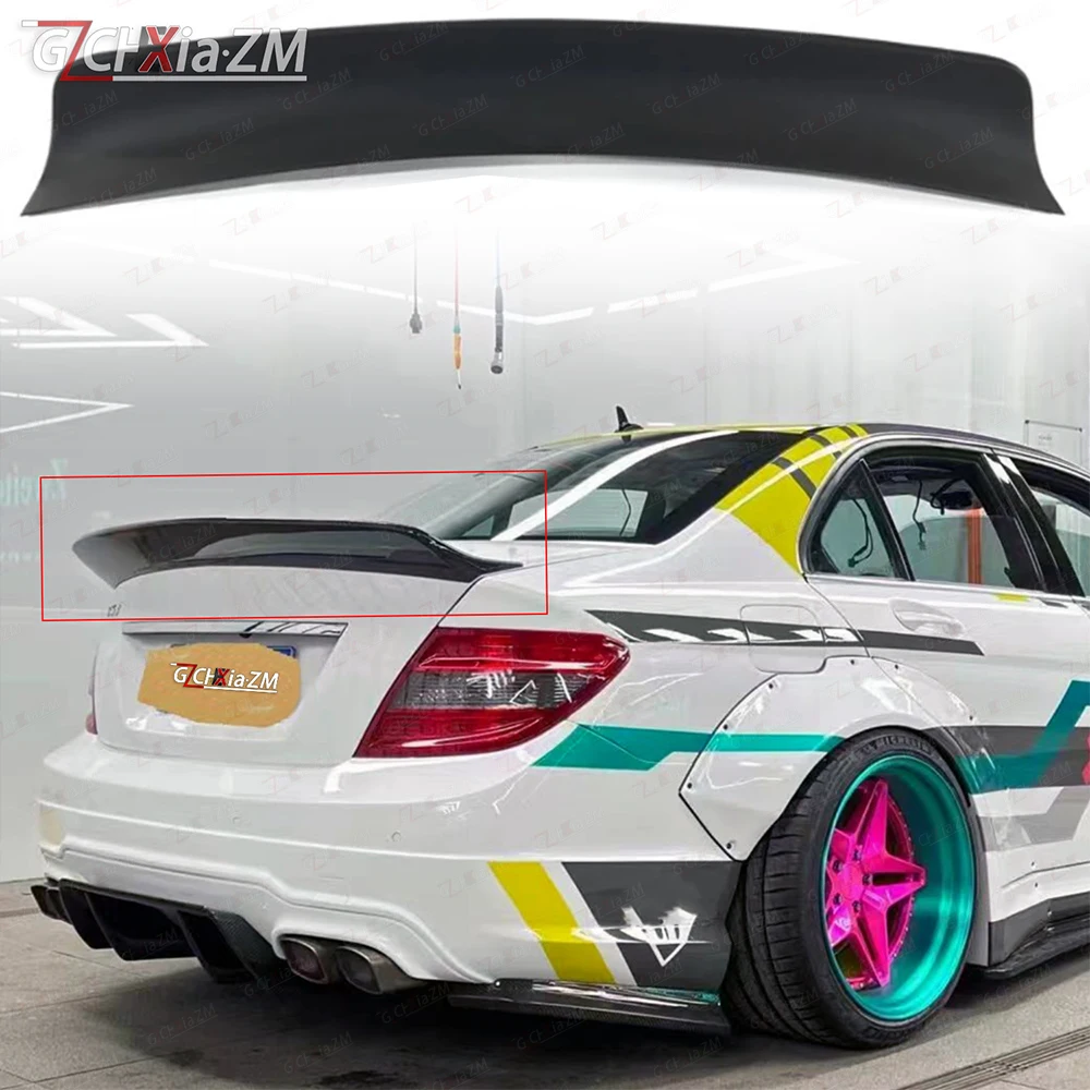 

W204 LB Style C180 C200 C260 C300 Carbon Fiber Car Rear Trunk Lip Spoiler Wing For Mercedes Benz W204 C63 2Door 2008-2014