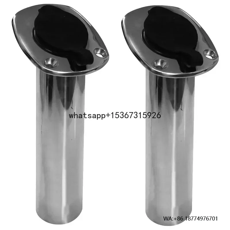 

1X 15 / 30 / 90 Degree Stainless Steel Flush Mount Fishing Rod Holder boat rod holders For marine boat yacht accessories