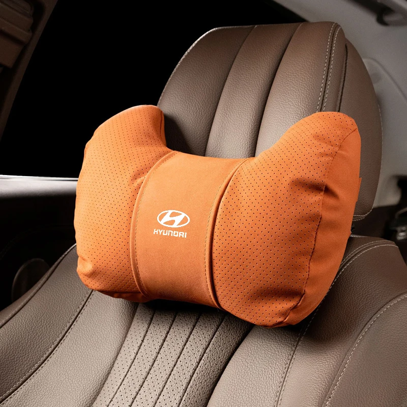 Car Seat Headrest Waist Rest Neck Pillow For Hyundai Solaris SantaFe Veracruz Mistra ix35 iX45 iX25 i20 i30 Sonata Verna view 5