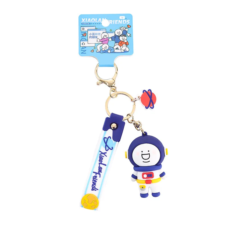 قلادة حقيبة السيارة من مينسو الأزرق الصغير الأصلي وصديقه رائعة ولطيفة