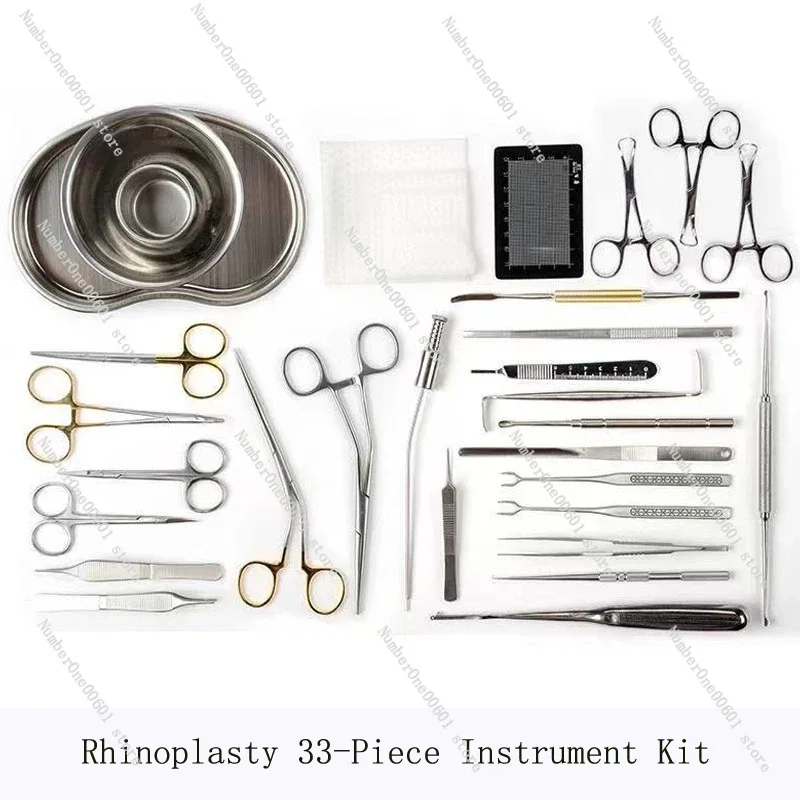 Rhinoplasty instrument kit cosmetic plastic stainless steel stripper prosthesis placement forceps nose instrument tool