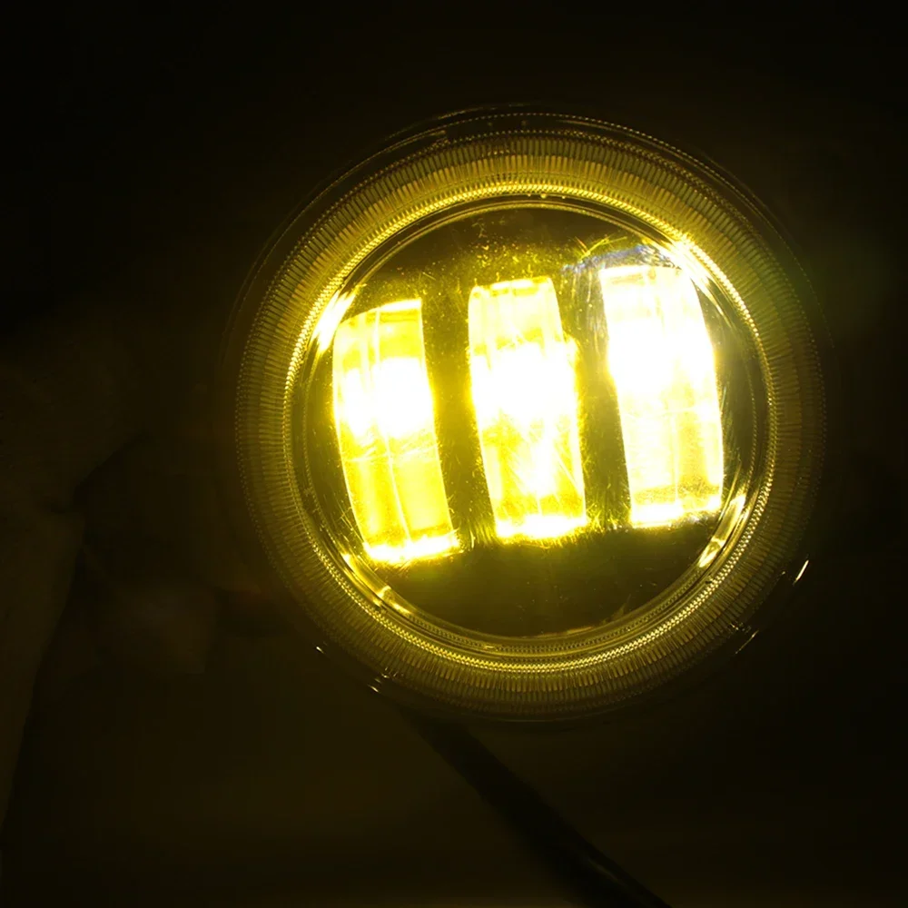 40W Led Fog Lights Angel Eyes DRL For Fiat Mobi Way On Like 2016-2021 2022 2023 2024 2025 2026 White Yellow Fog Driving Lamp detail image 19
