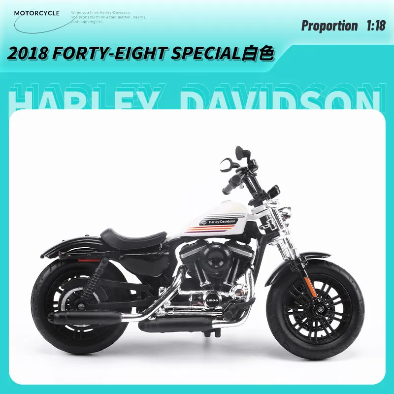 Maisto 1:18 Harley-Davidson Series Classic Simulation Alloy Motorcycle Model Toy Car Collecting