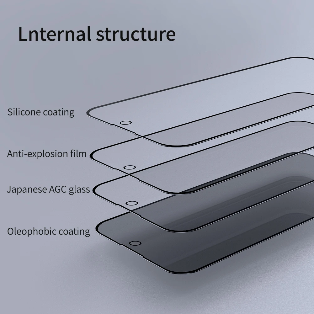 For iPhone 15 Pro Max Screen Protector For iPhone 14 Pro Max NILLKIN Privacy Protection Tempered Glass For iPhone 14 Pro