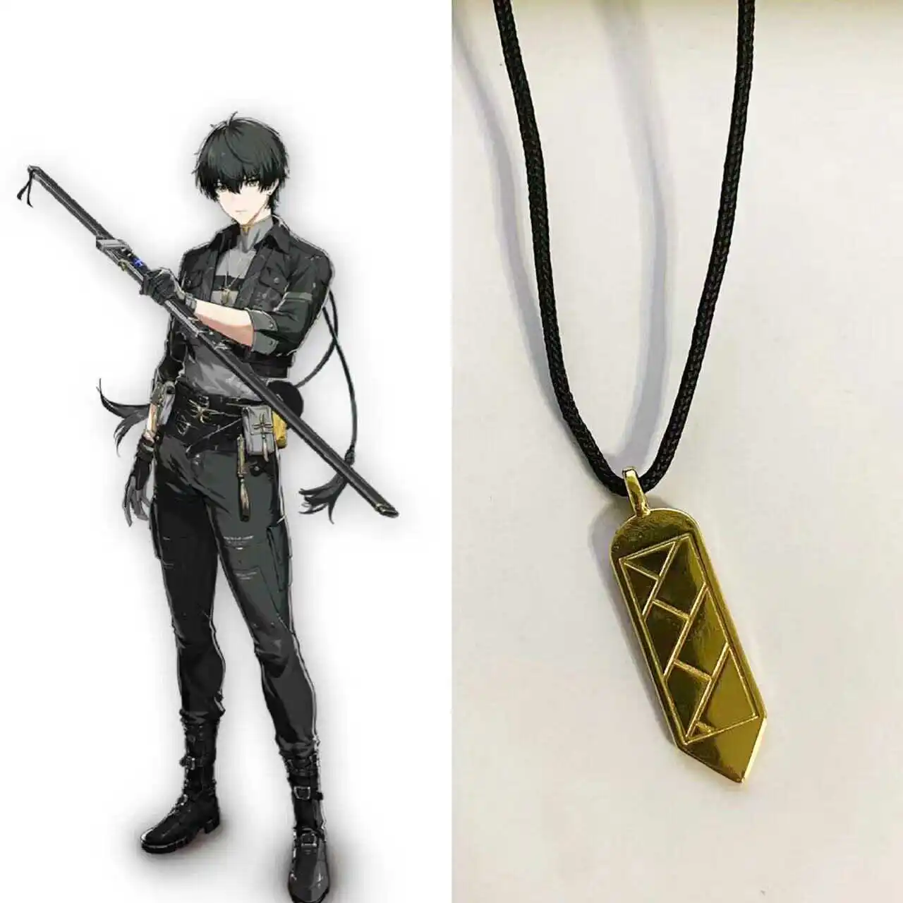 

Wuthering Waves Rover Anime Necklace Pendant Cosplay Prop Anime Accessories Pendant Jewelry Gift