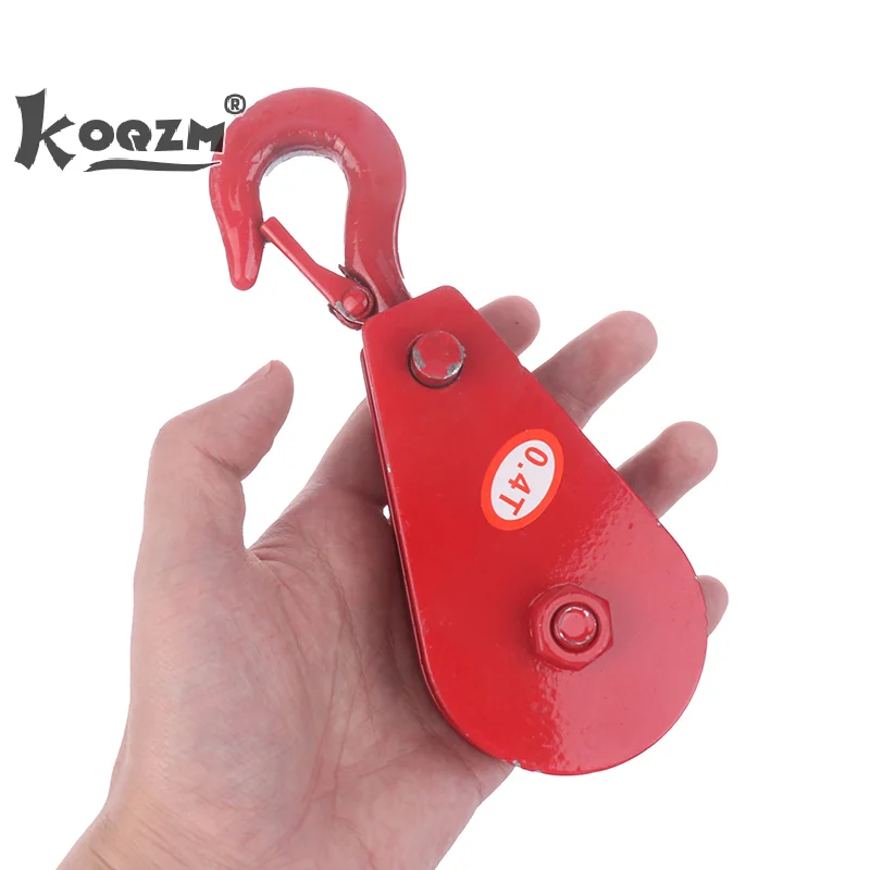 1 шт. подвесной крюк, подвесное кольцо, роликовый шкив 0,05 T/0,1 T/0,2 T/0,3 T/0,4 T, фиксированный шкив, круговое кольцо, динамический шкив в комплекте