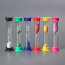 6pcs Creative Hourglass Timer Colorful Sand Timers Plastic 30s/1/2/3/5/10mins Sand Clock Timer Kitchen Kids Room Small Sandglass