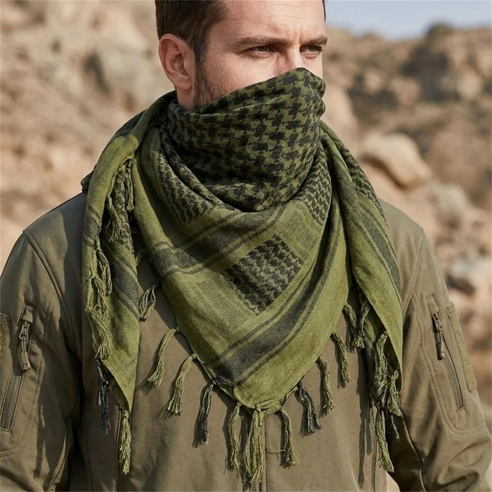 Fashion Polyester Tassel Jacquard Square Scarf Durable Breathable Neck Gaiter Large Soft Headscarf Travel