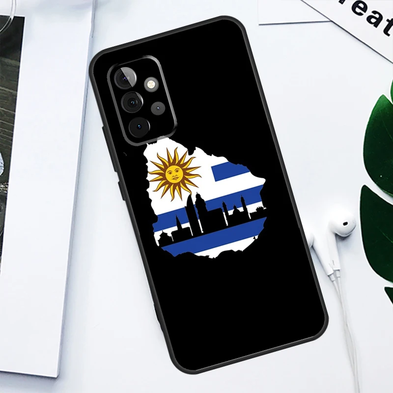 Uruguay Flag Phone Case For Samsung Galaxy A34 A54 A14 A53 A73 A13 A23 A33 A51 A71 A12 A22 A32 A52 Cover