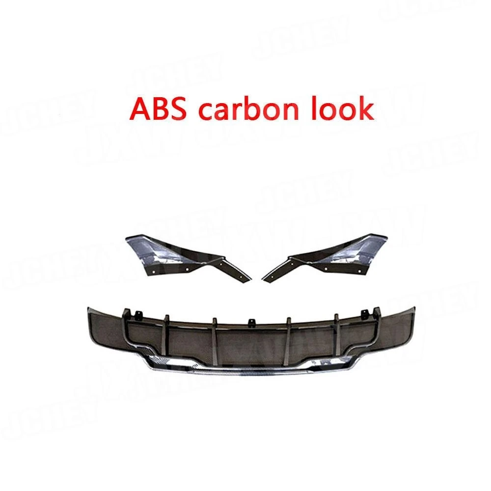 JCHEY ABS Gloss Black Car Rear Bumper Lip Diffuser Splitters Spoiler For Tesla Model 3 2016-2022 Body Kits view 5