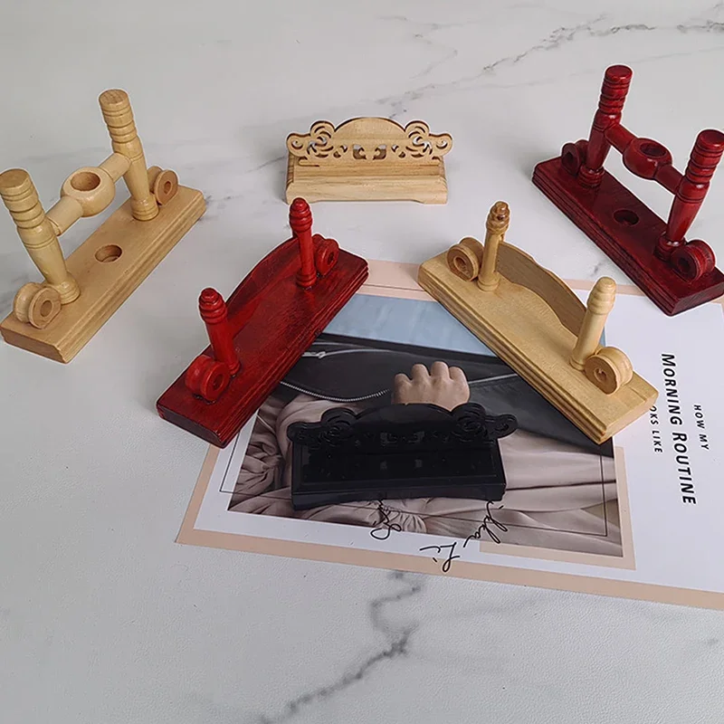 Eleganter Holzständer für Handfächer, zusammenklappbarer Fächerhalter, Ständer – langlebige Holzhandwerkskunst für die Inneneinrichtung