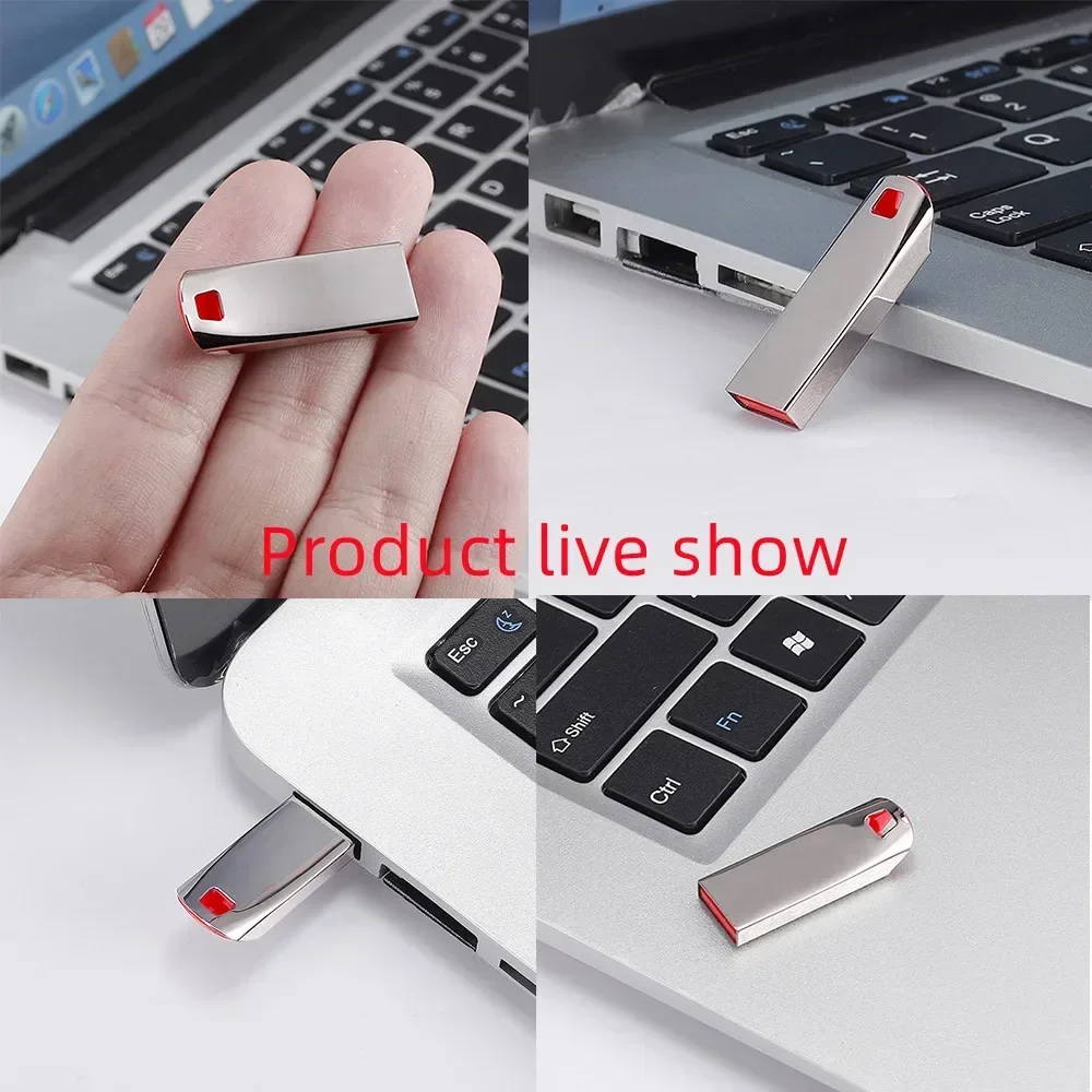 Metal Usb 3.0 Pen Drive 2TB Usb Flash Drives 1TB High Speed Pendrive 512GB Portable SSD Memoria Usb Flash Disk TYPE-C Adapter