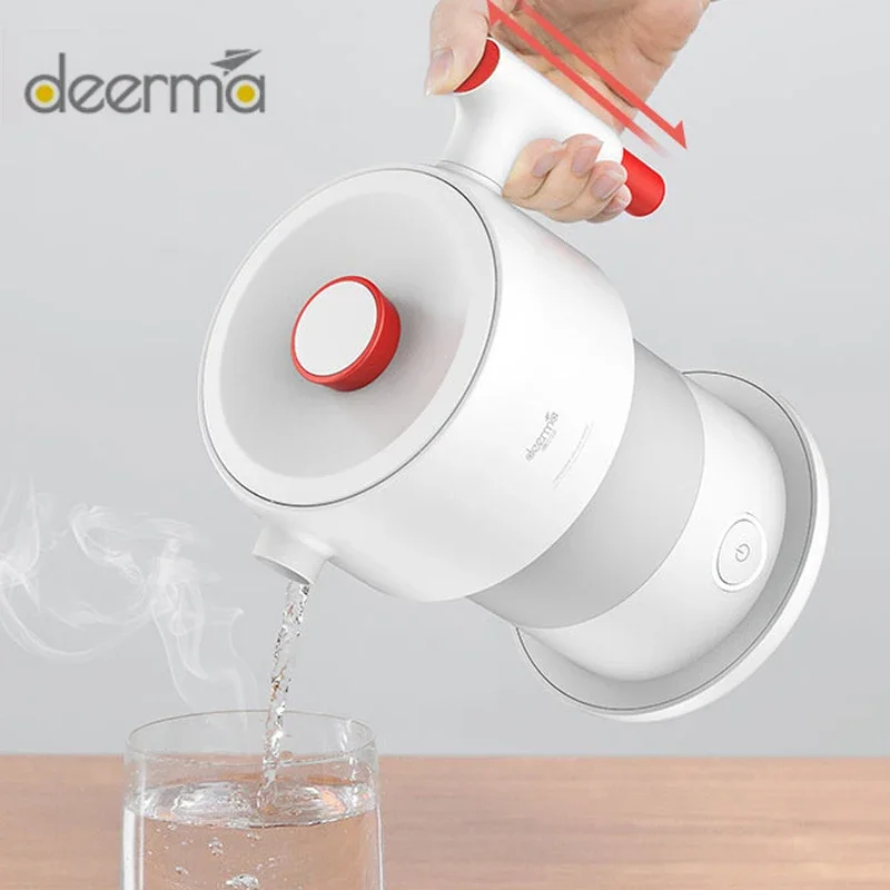 

Deerma-Chaleira Elétrica Portátil, Caldeira Dobrável, Chaleira Elétrica de Viagem, Aquecimento de Água, 0.6L