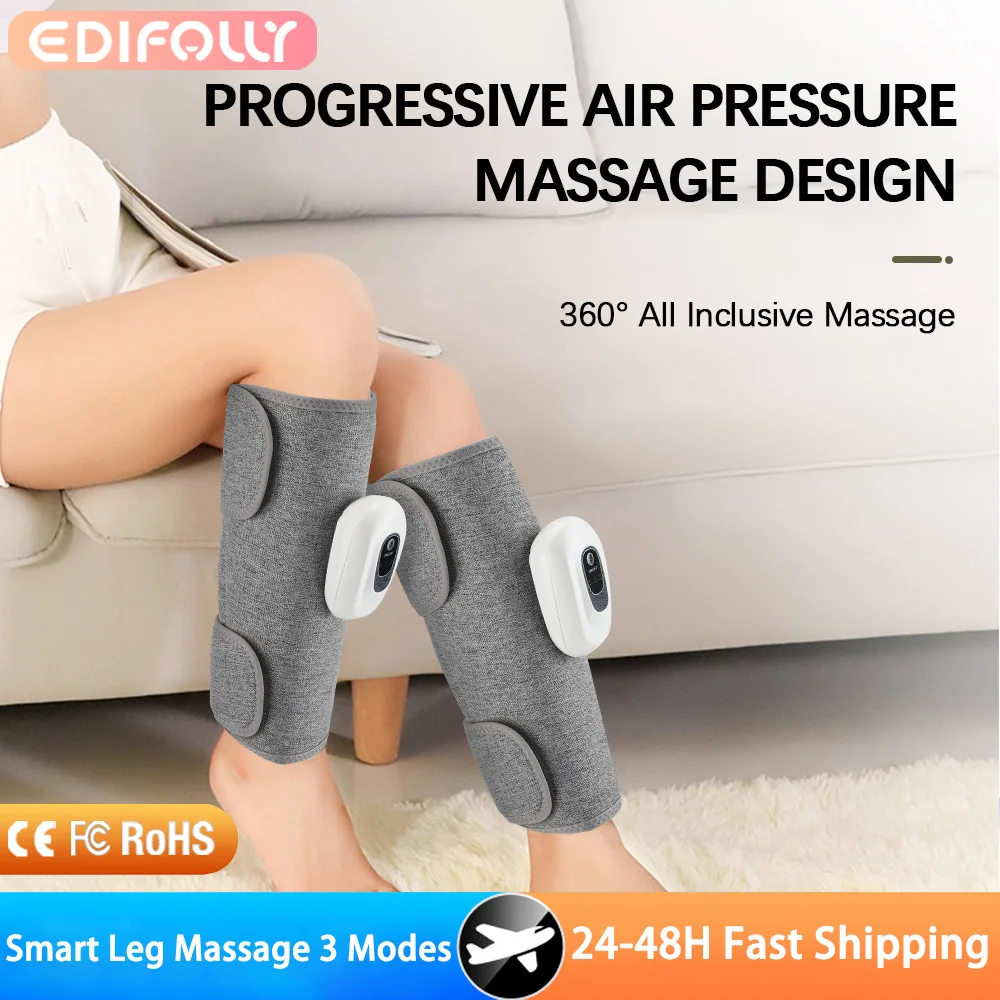 

Smart Leg Massage 3 Modes Vibration Leg Air Compression Massager Wireless Electric Air Compress Foot Air Pressure Massage
