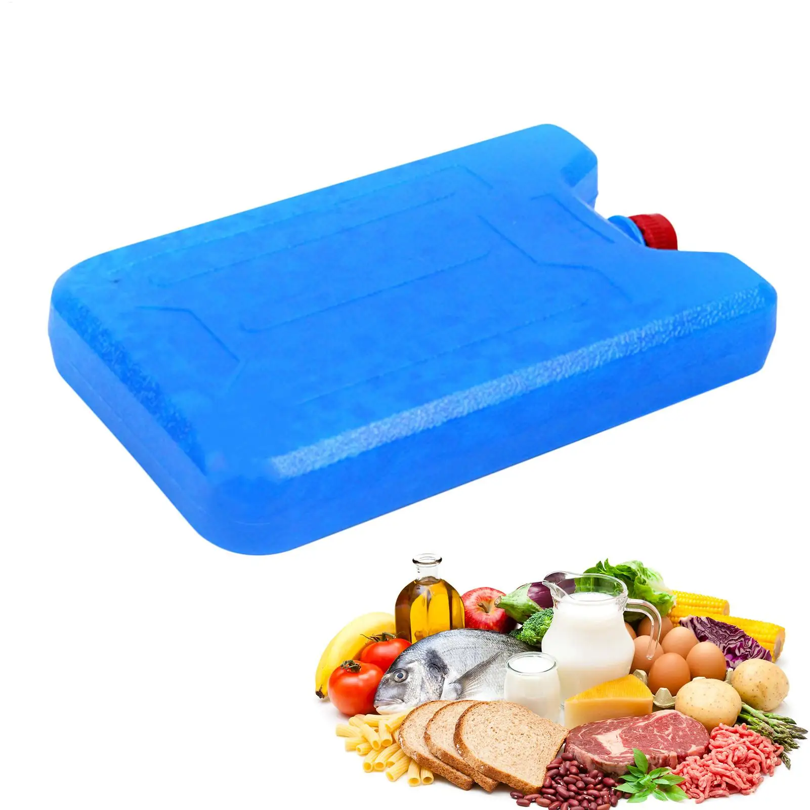 600ml Food Cooling Ice Crystal Box Reusable Portable Fast Cold Pack Outdoor Camping Food Fresh Cooler Leakproof Freezer Blocks