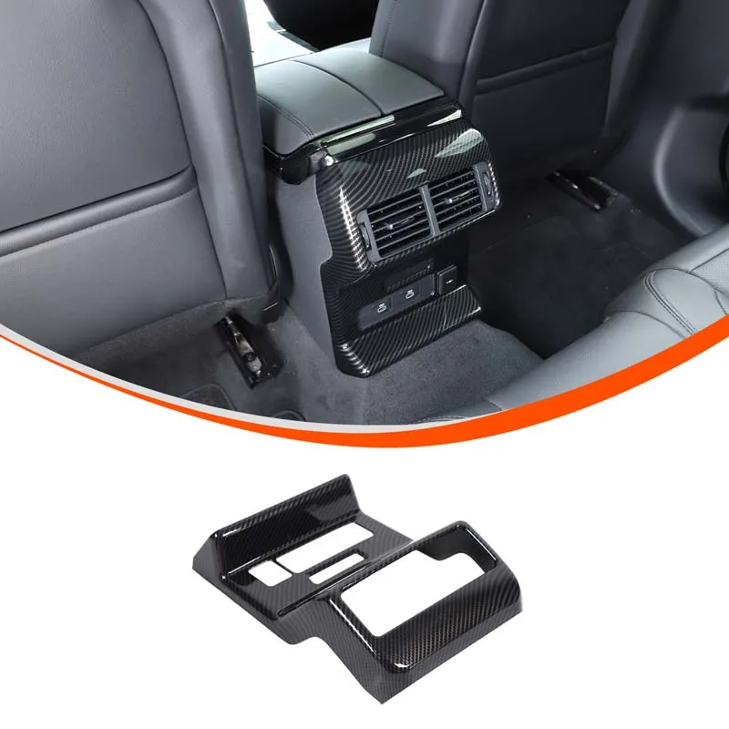 For Land Rover Range Rover Velar 2024+ ABS black car rear exhaust air vent anti-kick cover decorative sticker car accessories