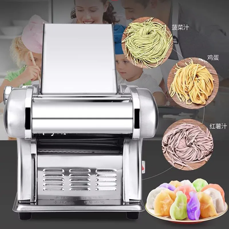 Stainless Steel Electric Spaghetti Maker 6 Gear Speed Control Multi Function Noodle & Dumpling Dough Processing Machine