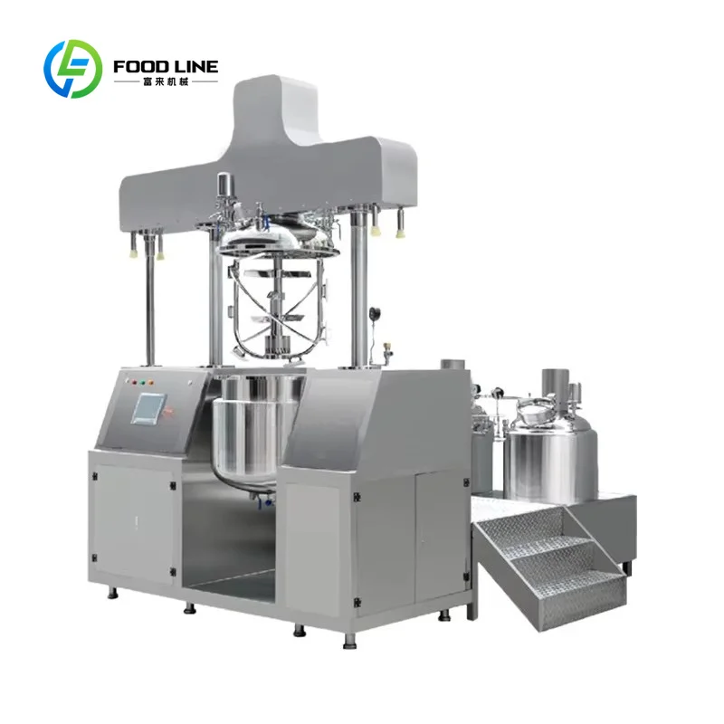 Customized High Shear Mixing for Cosmetics Cream Ointment Industrial/Lab Use 100L Vacuum Homogenizer Emulsifier Machine