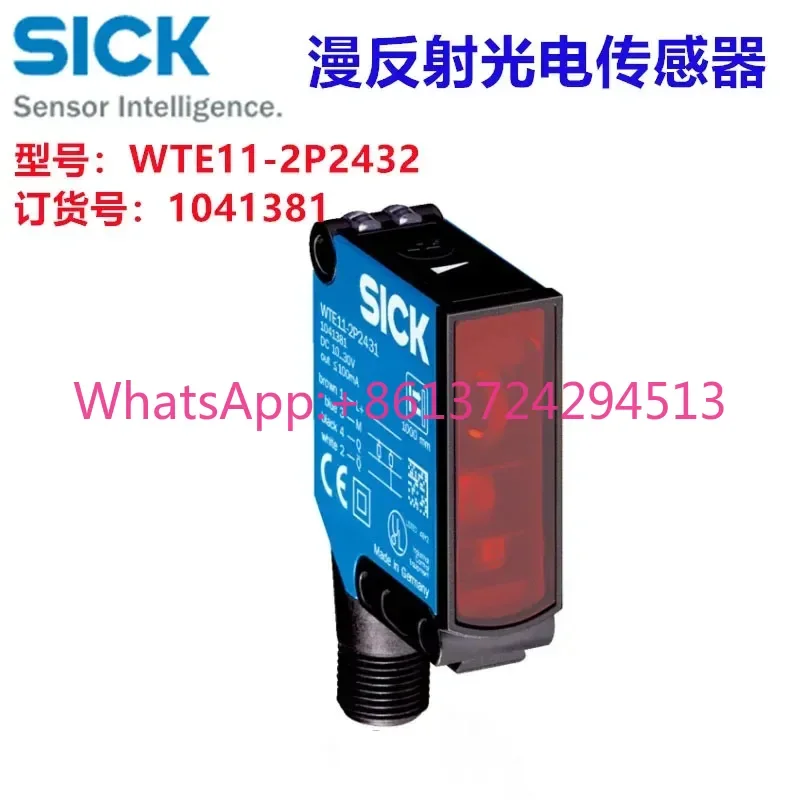 

Optoelectronic WTE11-2P2432 Diffuse Reflection Photoelectric Sensor Order No: 1041381 original