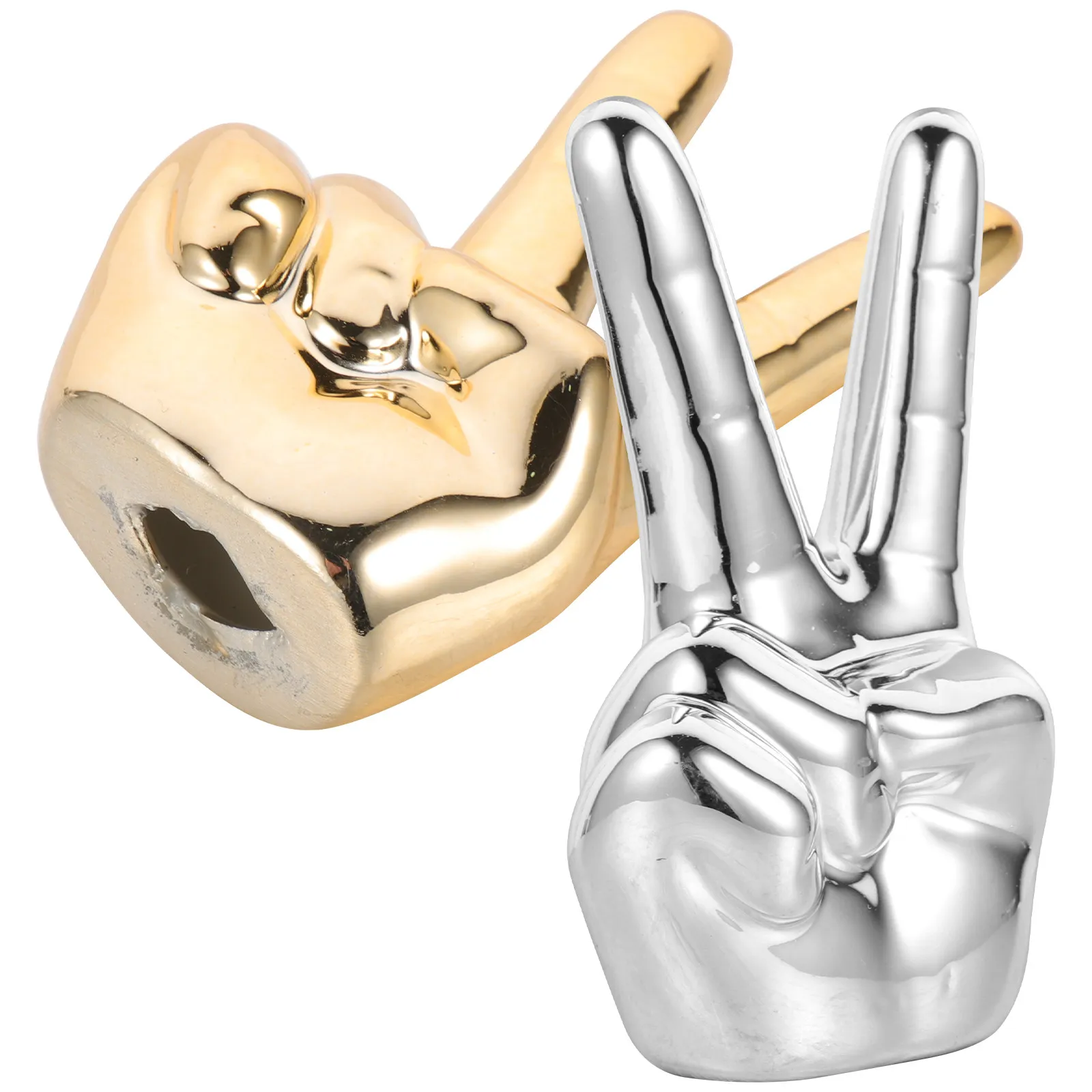 

2 шт. керамические подставки для колец в форме пальцев, стильные держатели-органайзеры, идеально подходят для демонстрации колец в магазинах и бутиках ювелирных изделий