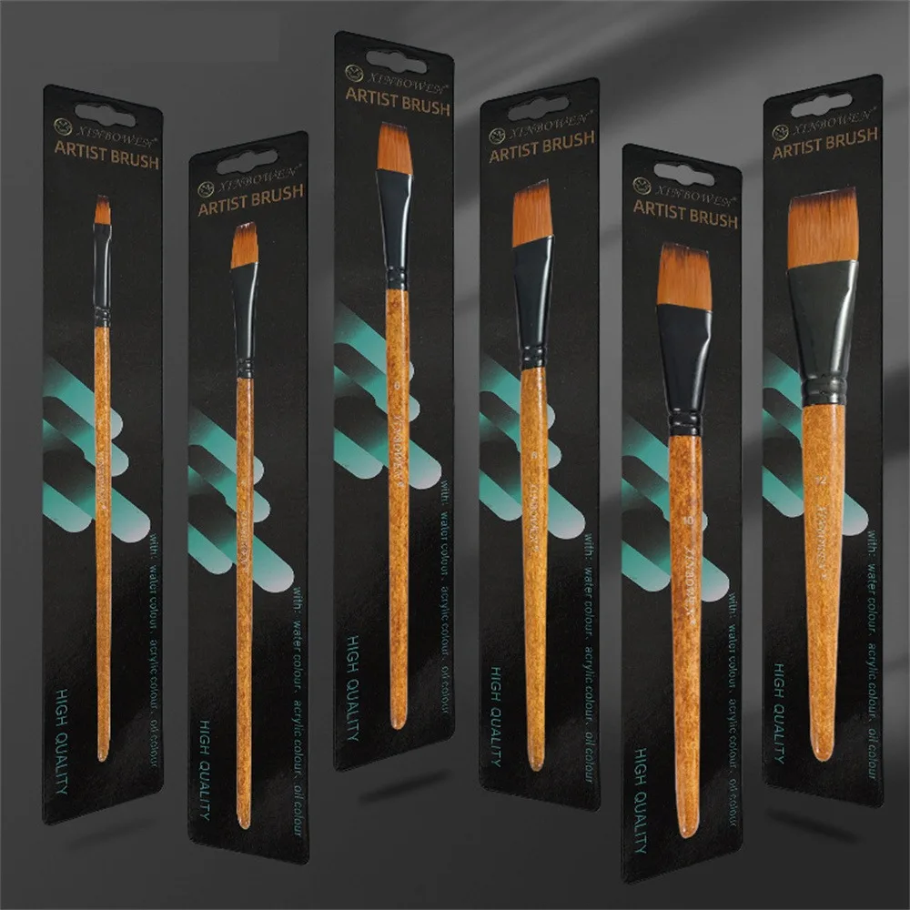 فرشاة نايلون متينة للرسم ، دقيقة سهلة الحمل ، قلم ألوان مائية متين ، صعب تغيير الشكل ، بسيط وأنيق ، جودة عالية