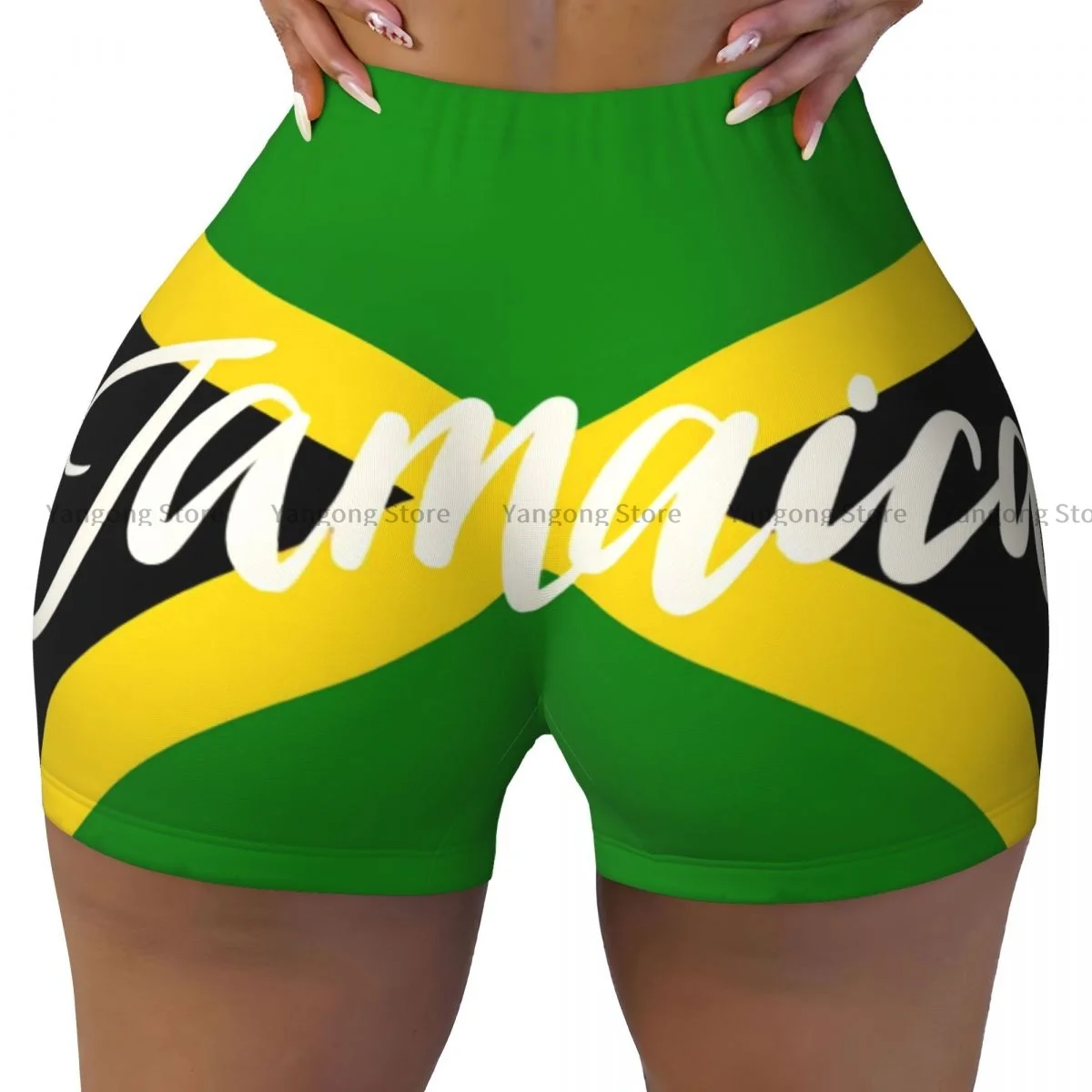 Spodenki do biegania Push Up Short Elasticity Scrunch Butt Jamaica Spodenki sportowe Odzież damska Siłownia