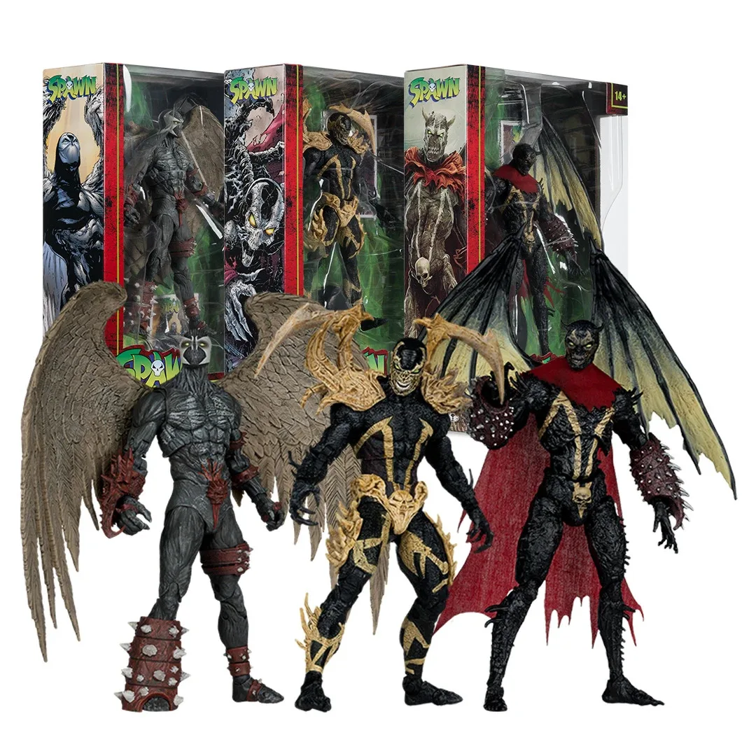 Mcfarlane Toys Spawn Wings of Redemption/Nightmare Spawn/Curse of the Spawn Figura de acción de 7 pulgadas, modelo de muñeco, kit de garaje y no es un traje