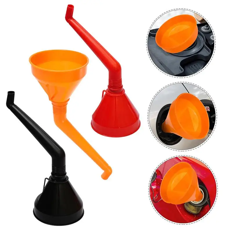 

Refueling Funnel With Filter Detachable Hose Car Motorcycle Refuel Engine Oil Funnel Long Mouth Funnels Car Repair Filling Tools