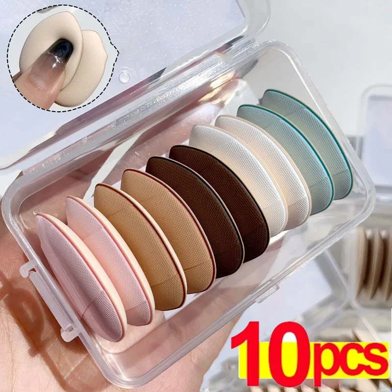 10szt Mini Size Finger Makeup Puff with Box Air Cushion Cosmetic Puff Set Concealer Foundation Detail Makeup Sponge Beauty Tools