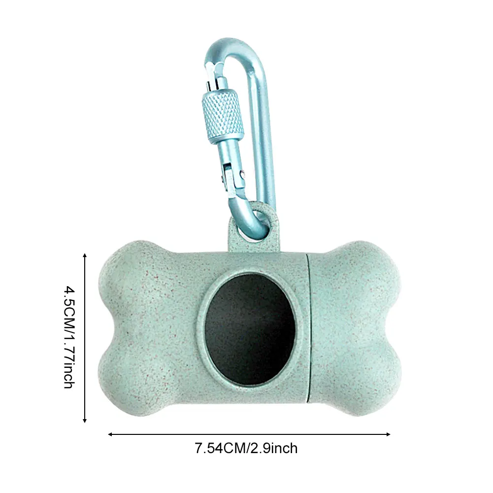 Waste Garbage Carrier Holder Hanging Storage Case Dog Poop Bag Dispenser Bone Shape Trash Bag Organizer Box Pet Cleaning Tool