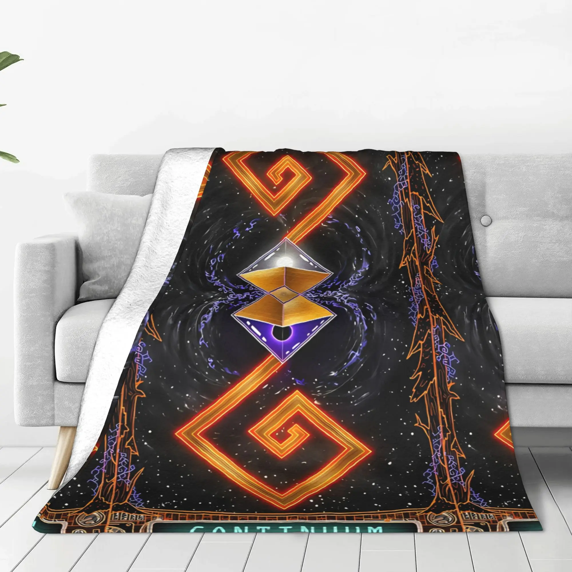 1PC Dark Cosmic  Outer Wilds Home Room Decorations Winter Blankets For Adults Bedding Home Interior Sofa Knee