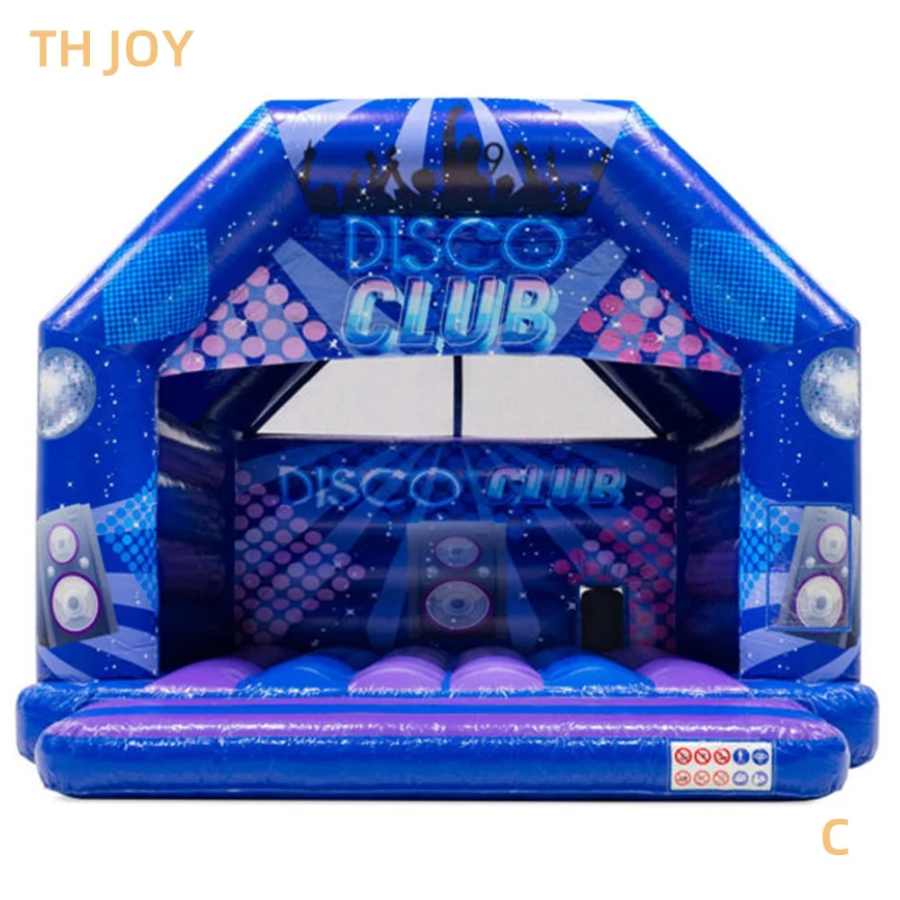 

Быстрый воздушный корабль до двери, новый надувной дом для дискотеки 2025, надувной замок для лунной дорожки, дом для ночного клуба со светодиодной подсветкой