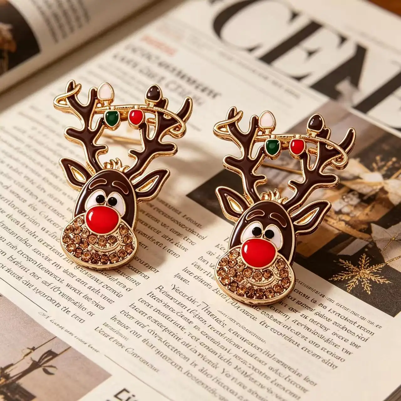 Sweet Cute Christmas Gingerbread Man Earrings 2025 New Year Gifts