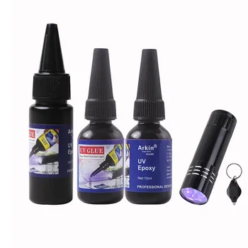 Colle UV transparente, adhésif époxy Super Extra fort, lunettes, fissure, métal, plastique, acrylique, strass, bijoux, réparation de réparation de pêche