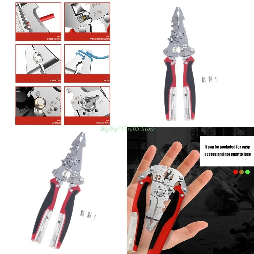 

Складные инструменты для зачистки проводов 24TE с функцией измерения электроэнергии Зачистка 16 в 1