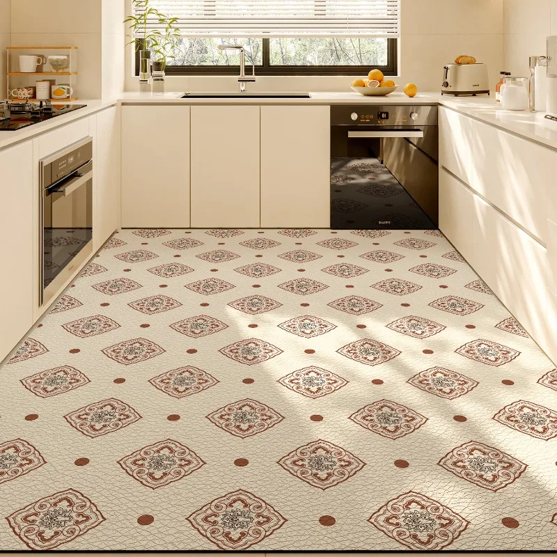PVC Kitchen Mat Waterproof Non Slip Foot Mats Simple Home Decor Balcony Rug Soft Antislip Carpet Easy Clean Washable Tapis 러그